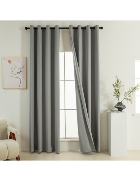Beauty Home Κουρτίνα Full Blackout σκίασης με 8 κρίκους Soft Art 8391 Grey-11 140x270 Γκρι Beauty Home Κουρτίνα Full Blackout σκίασης με 8 κρίκους Soft Art 8391 Grey-11 140x270 Γκρι