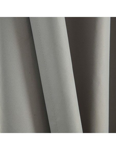 Beauty Home Κουρτίνα Full Blackout σκίασης με 8 κρίκους Soft Art 8391 Grey-11 140x270 Γκρι Beauty Home Κουρτίνα Full Blackout σκίασης με 8 κρίκους Soft Art 8391 Grey-11 140x270 Γκρι