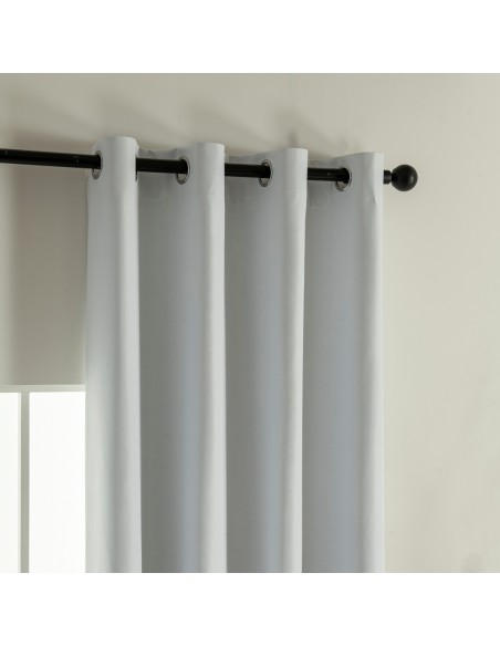 Beauty Home Κουρτίνα Full Blackout σκίασης με 8 κρίκους Soft Art 8391 Ice-Ecru 140x270 Πάγου Beauty Home Κουρτίνα Full Blackout σκίασης με 8 κρίκους Soft Art 8391 Ice-Ecru 140x270 Πάγου