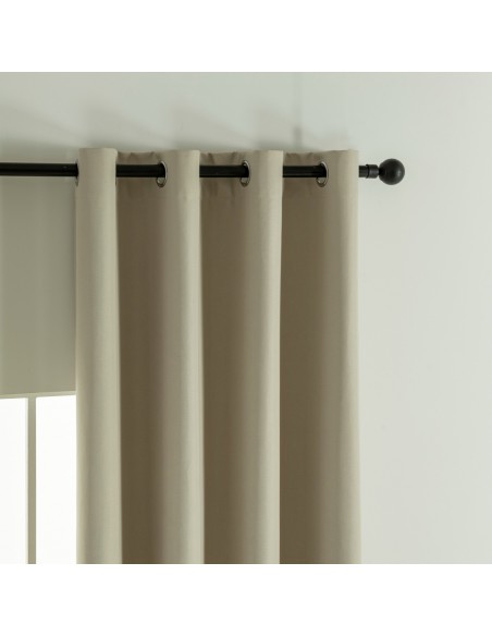 Beauty Home Κουρτίνα Full Blackout σκίασης με 8 κρίκους Soft Art 8391 Beige 140x270 Άμμου Beauty Home Κουρτίνα Full Blackout σκίασης με 8 κρίκους Soft Art 8391 Beige 140x270 Άμμου