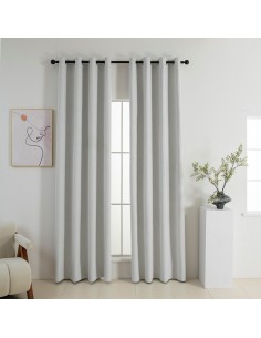 Beauty Home Κουρτίνα Full Blackout σκίασης με 8 κρίκους Elite Art 8392 Ice-No1 140x270 Πάγου