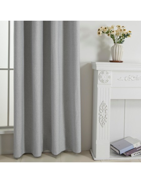 Beauty Home Κουρτίνα Full Blackout σκίασης με 8 κρίκους Elite Art 8392 Light Grey-Νο3 140x270 Ασημί Beauty Home Κουρτίνα Full Blackout σκίασης με 8 κρίκους Elite Art 8392 Light Grey-Νο3 140x270 Ασημί