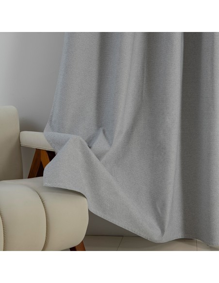 Beauty Home Κουρτίνα Full Blackout σκίασης με 8 κρίκους Elite Art 8392 Light Grey-Νο3 140x270 Ασημί Beauty Home Κουρτίνα Full Blackout σκίασης με 8 κρίκους Elite Art 8392 Light Grey-Νο3 140x270 Ασημί
