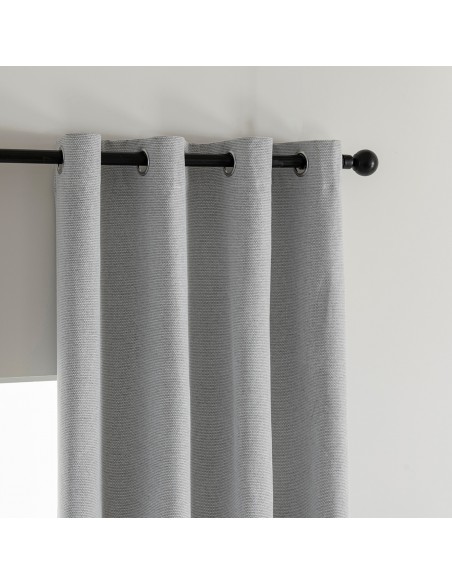Beauty Home Κουρτίνα Full Blackout σκίασης με 8 κρίκους Elite Art 8392 Silver-Νο4 140x270 Γκρι Beauty Home Κουρτίνα Full Blackout σκίασης με 8 κρίκους Elite Art 8392 Silver-Νο4 140x270 Γκρι