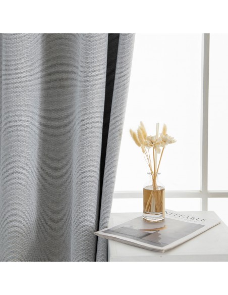 Beauty Home Κουρτίνα Full Blackout σκίασης με 8 κρίκους Elite Art 8392 Silver-Νο4 140x270 Γκρι Beauty Home Κουρτίνα Full Blackout σκίασης με 8 κρίκους Elite Art 8392 Silver-Νο4 140x270 Γκρι