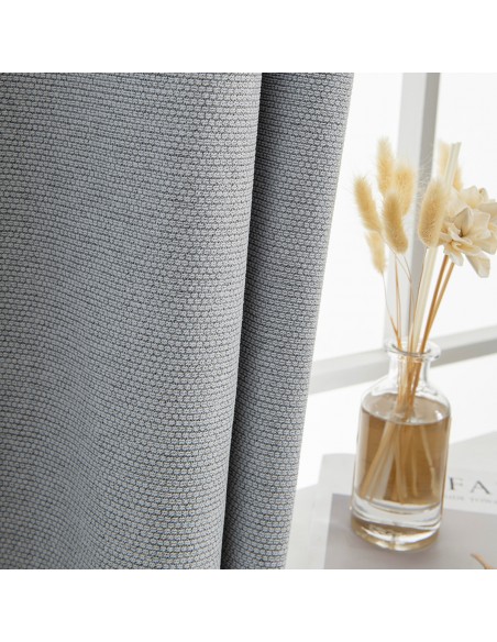 Beauty Home Κουρτίνα Full Blackout σκίασης με 8 κρίκους Elite Art 8392 Silver-Νο4 140x270 Γκρι Beauty Home Κουρτίνα Full Blackout σκίασης με 8 κρίκους Elite Art 8392 Silver-Νο4 140x270 Γκρι