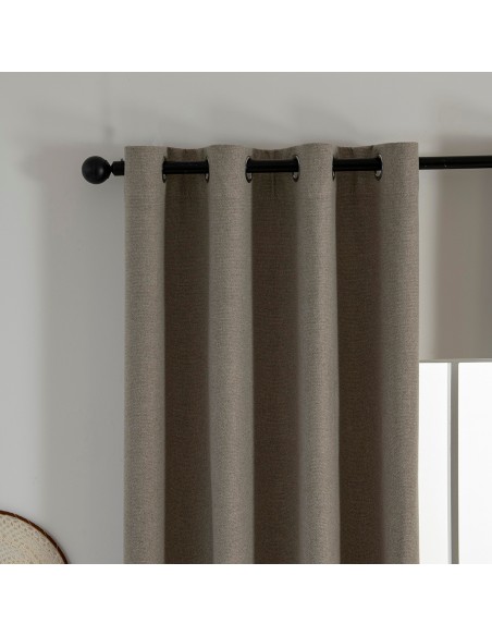 Beauty Home Κουρτίνα Full Blackout σκίασης με 8 κρίκους Elite Art 8392 Beige-Νο5 140x270 Μπεζ Beauty Home Κουρτίνα Full Blackout σκίασης με 8 κρίκους Elite Art 8392 Beige-Νο5 140x270 Μπεζ