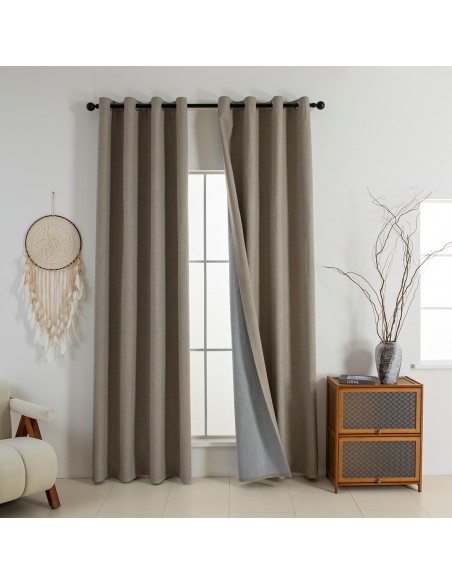 Beauty Home Κουρτίνα Full Blackout σκίασης με 8 κρίκους Elite Art 8392 Beige-Νο5 140x270 Μπεζ Beauty Home Κουρτίνα Full Blackout σκίασης με 8 κρίκους Elite Art 8392 Beige-Νο5 140x270 Μπεζ