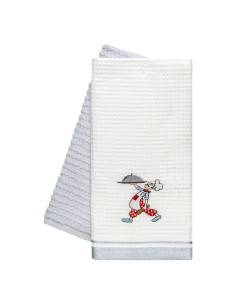 Beauty Home Ποτηρόπανα σετ 2τμχ Chef Art 8805 40x60 Γκρι