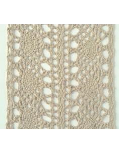 Beauty Home ΠΟΥΓΚΙ ΔΑΝΤΕΛΑ ΜΟΝΟΧΡΩΜΑ 12 x 17 cm  Μπεζ