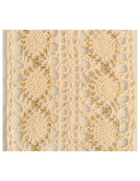 Beauty Home ΠΟΥΓΚΙ ΔΑΝΤΕΛΑ ΜΟΝΟΧΡΩΜΑ 12 x 17 cm  ΕΚΡΟΥ / ΧΡΥΣΟ Beauty Home ΠΟΥΓΚΙ ΔΑΝΤΕΛΑ ΜΟΝΟΧΡΩΜΑ 12 x 17 cm  ΕΚΡΟΥ / ΧΡΥΣΟ