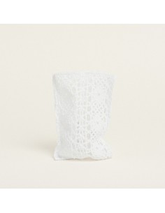 Beauty Home ΠΟΥΓΚΙ ΠΛΕΚΤΗ ΔΑΝΤΕΛΑ 12 x 17 cm  Λευκό