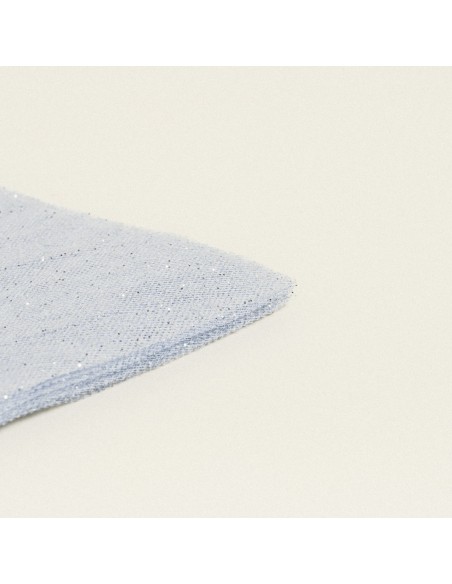 Beauty Home ΜΑΝΤΗΛΙ ΤΟΥΛΙ ΓΚΛΙΤΕΡ 35 x 35 cm  Ασημί