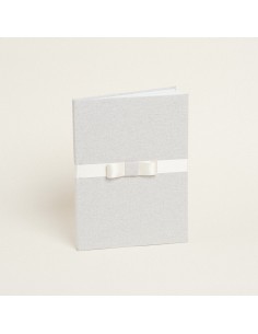 Beauty Home ΒΙΒΛΙΟ ΕΥΧΩΝ ΓΚΡΙ ΑΣΗΜΙ LUREX  ΠΛΑΓΙΟ