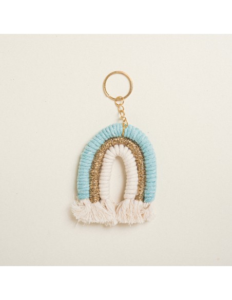 Beauty Home ΜΑΚΡΑΜΕ ΟΥΡΑΝΙΟ ΤΟΞΟ ΜΠΡΕΛΟΚ 8 x 6 cm  ΒΕΡΑΜΑΝ / ΧΡΥΣΟ LUREX