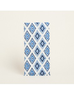 Beauty Home ΔΙΑΚΟΣΜΗΤΙΚΟ ΛΑΜΠΑΔΑΣ  ΜΠΛΕ ΡΟΜΒΟΙ   45 x 22 cm