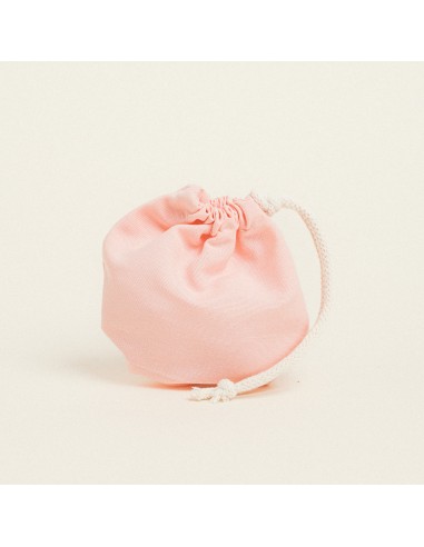 Beauty Home ΠΟΥΓΚΙ ΟΒΑΛ ΜΕ ΚΟΡΔΟΝΙ ΜΟΝΟΧΡΩΜΟ PREMIUM 13 x 14 cm  Σομόν 13 x 14 cm