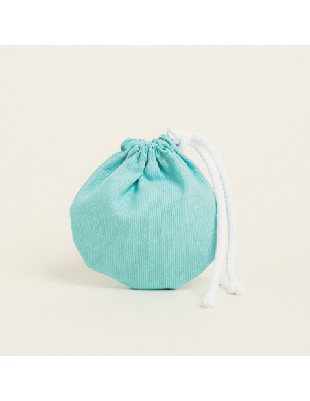 Beauty Home ΠΟΥΓΚΙ ΟΒΑΛ ΜΕ ΚΟΡΔΟΝΙ ΜΟΝΟΧΡΩΜΟ PREMIUM 13 x 14 cm  ΜΕΝΤΑ 13 x 14 cm