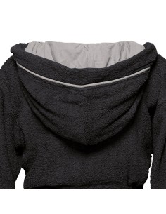 Beauty Home Μπουρνούζι με κουκούλα Art 3424 Μαύρο S 2