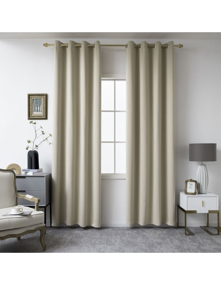 Beauty Home Κουρτίνα Blackout σκίασης με 8 κρίκους Ideal Art 8400 140x270 Άμμου Beauty Home Κουρτίνα Blackout σκίασης με 8 κρίκους Ideal Art 8400 140x270 Άμμου