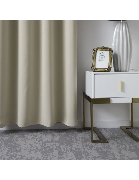 Beauty Home Κουρτίνα Blackout σκίασης με 8 κρίκους Ideal Art 8400 140x270 Άμμου Beauty Home Κουρτίνα Blackout σκίασης με 8 κρίκους Ideal Art 8400 140x270 Άμμου