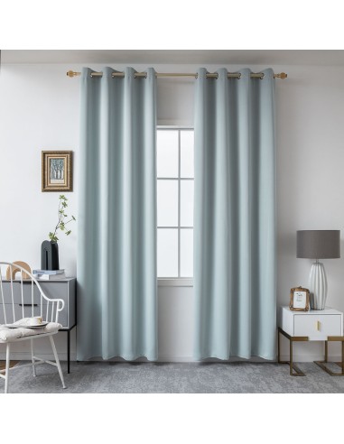 Beauty Home Κουρτίνα Blackout σκίασης με 8 κρίκους Ideal Art 8400 140x270 Σιέλ