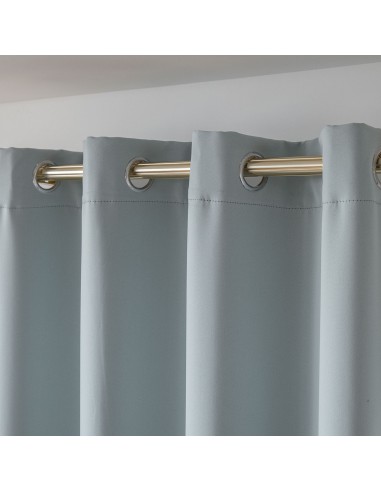 Beauty Home Κουρτίνα Blackout σκίασης με 8 κρίκους Ideal Art 8400 140x270 Σιέλ
