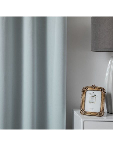 Beauty Home Κουρτίνα Blackout σκίασης με 8 κρίκους Ideal Art 8400 140x270 Σιέλ