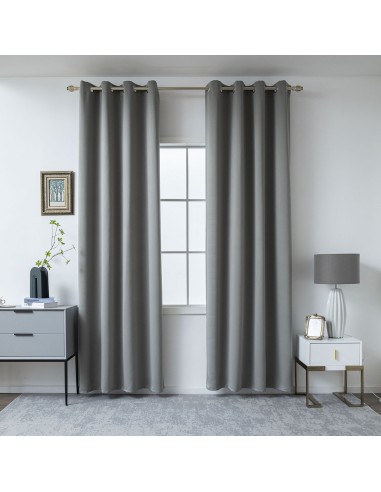 Beauty Home Κουρτίνα Blackout σκίασης με 8 κρίκους Art Ideal 8400 140x270 Ανθρακίτης