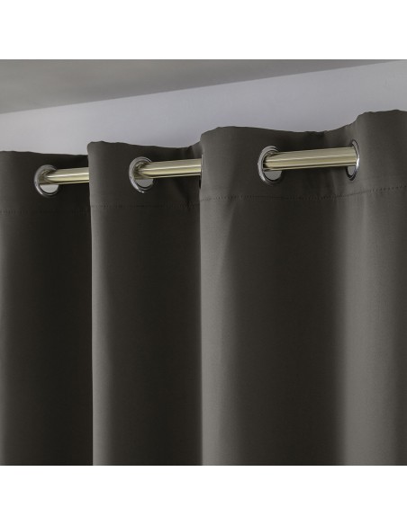 Beauty Home Κουρτίνα Blackout σκίασης με 8 κρίκους Ideal Art 8400 140x270 Καφέ Beauty Home Κουρτίνα Blackout σκίασης με 8 κρίκους Ideal Art 8400 140x270 Καφέ