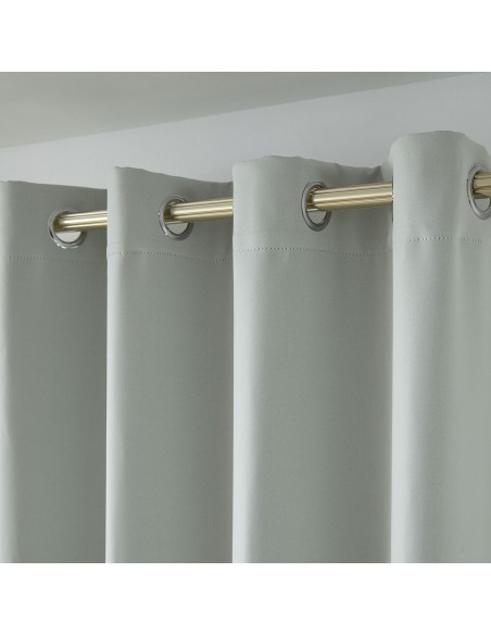 Beauty Home Κουρτίνα Blackout σκίασης με 8 κρίκους Ideal Art 8400 140x270 Γκρι Beauty Home Κουρτίνα Blackout σκίασης με 8 κρίκους Ideal Art 8400 140x270 Γκρι
