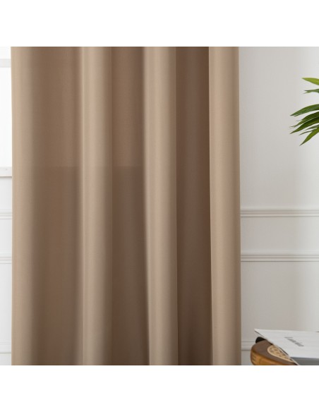 Beauty Home Κουρτίνα μεσαίας σκίασης με 8 μεταλλικούς κρίκους Effect Art 8443 140x270 Μπεζ Beauty Home Κουρτίνα μεσαίας σκίασης με 8 μεταλλικούς κρίκους Effect Art 8443 140x270 Μπεζ