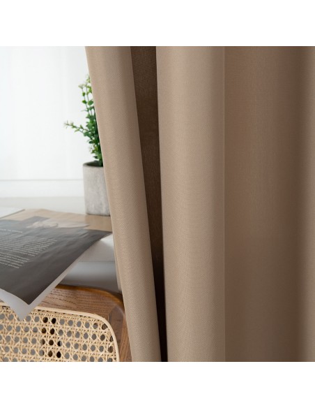 Beauty Home Κουρτίνα μεσαίας σκίασης με 8 μεταλλικούς κρίκους Effect Art 8443 140x270 Μπεζ Beauty Home Κουρτίνα μεσαίας σκίασης με 8 μεταλλικούς κρίκους Effect Art 8443 140x270 Μπεζ