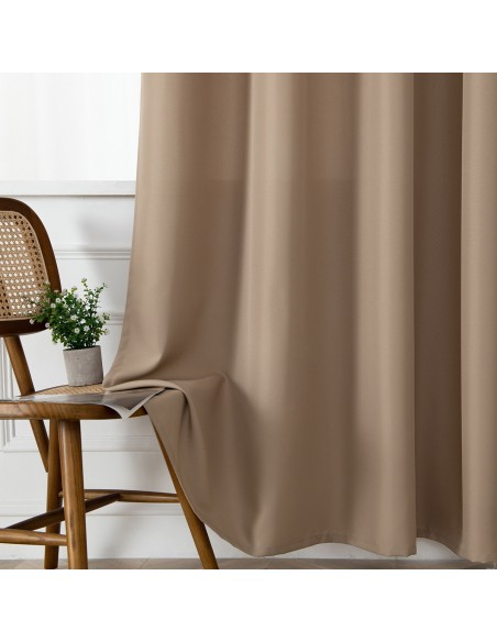 Beauty Home Κουρτίνα μεσαίας σκίασης με 8 μεταλλικούς κρίκους Effect Art 8443 140x270 Μπεζ Beauty Home Κουρτίνα μεσαίας σκίασης με 8 μεταλλικούς κρίκους Effect Art 8443 140x270 Μπεζ