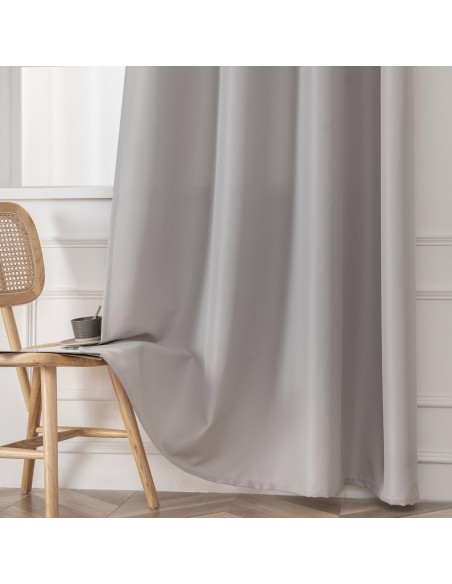 Beauty Home Κουρτίνα μεσαίας σκίασης με 8 μεταλλικούς κρίκους Effect Art 8443 140x270 Ασημί Beauty Home Κουρτίνα μεσαίας σκίασης με 8 μεταλλικούς κρίκους Effect Art 8443 140x270 Ασημί