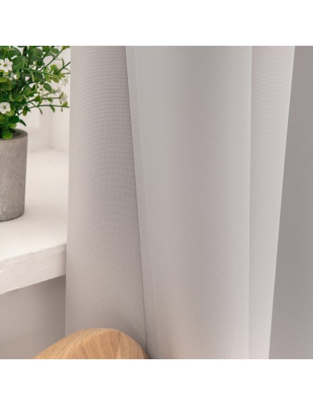 Beauty Home Κουρτίνα μεσαίας σκίασης με 8 μεταλλικούς κρίκους Effect Art 8443 140x270 Ασημί Beauty Home Κουρτίνα μεσαίας σκίασης με 8 μεταλλικούς κρίκους Effect Art 8443 140x270 Ασημί