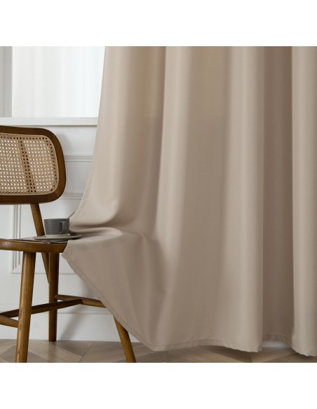 Beauty Home Κουρτίνα μεσαίας σκίασης με 8 μεταλλικούς κρίκους Effect Art 8443 140x270 Άμμου Beauty Home Κουρτίνα μεσαίας σκίασης με 8 μεταλλικούς κρίκους Effect Art 8443 140x270 Άμμου