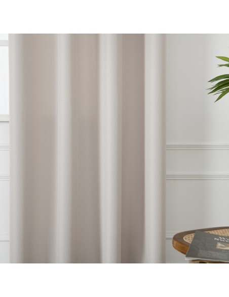 Beauty Home Κουρτίνα μεσαίας σκίασης με 8 μεταλλικούς κρίκους Effect Art 8443 140x270 Εκρού Beauty Home Κουρτίνα μεσαίας σκίασης με 8 μεταλλικούς κρίκους Effect Art 8443 140x270 Εκρού