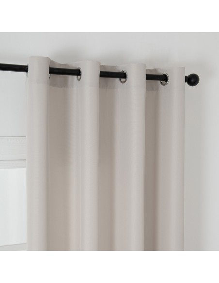 Beauty Home Κουρτίνα μεσαίας σκίασης με 8 μεταλλικούς κρίκους Effect Art 8443 140x270 Εκρού Beauty Home Κουρτίνα μεσαίας σκίασης με 8 μεταλλικούς κρίκους Effect Art 8443 140x270 Εκρού