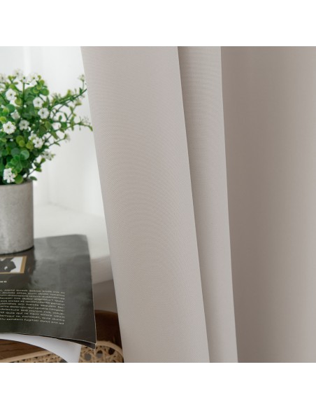 Beauty Home Κουρτίνα μεσαίας σκίασης με 8 μεταλλικούς κρίκους Effect Art 8443 140x270 Εκρού Beauty Home Κουρτίνα μεσαίας σκίασης με 8 μεταλλικούς κρίκους Effect Art 8443 140x270 Εκρού