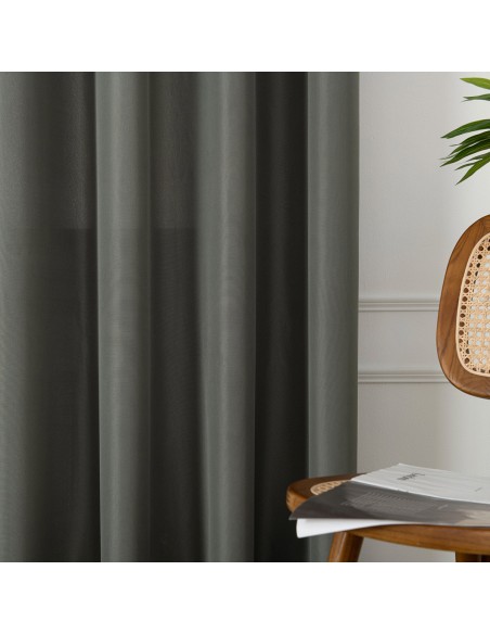 Beauty Home Ύφασμα κουρτίνας με το μέτρο μεσαίας σκίασης Effect Art 8443 Φ320 Ανθρακί