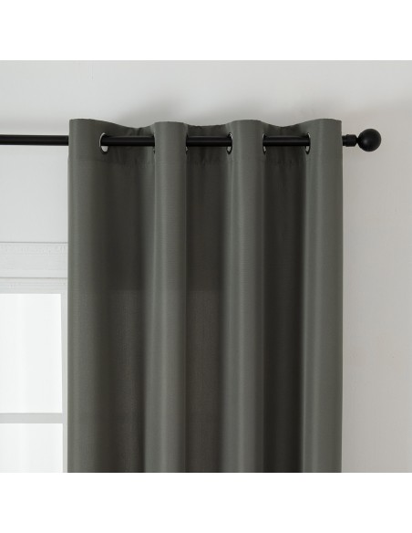 Beauty Home Ύφασμα κουρτίνας με το μέτρο μεσαίας σκίασης Effect Art 8443 Φ320 Ανθρακί
