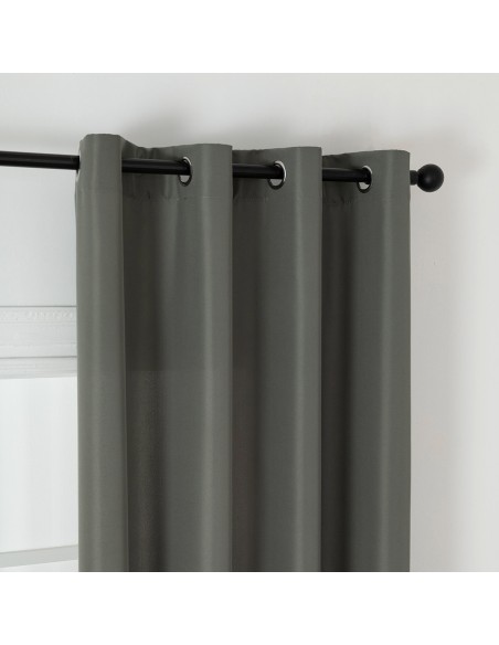Beauty Home Ύφασμα κουρτίνας με το μέτρο μεσαίας σκίασης Effect Art 8443 Φ320 Ανθρακί