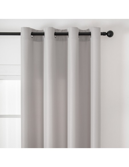 Beauty Home Ύφασμα κουρτίνας με το μέτρο μεσαίας σκίασης Effect Art 8443 Φ320 Ασημί
