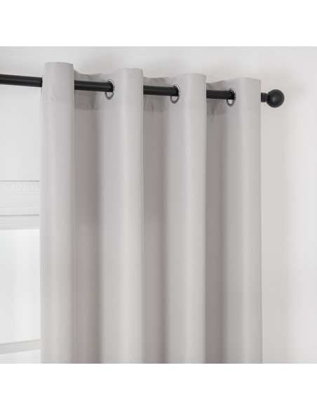 Beauty Home Ύφασμα κουρτίνας με το μέτρο μεσαίας σκίασης Effect Art 8443 Φ320 Ασημί