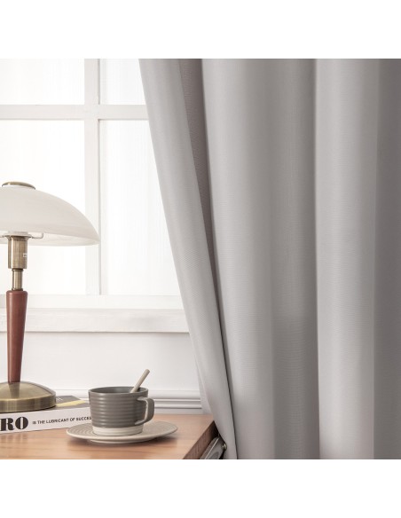 Beauty Home Ύφασμα κουρτίνας με το μέτρο μεσαίας σκίασης Effect Art 8443 Φ320 Ασημί