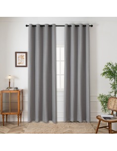 Beauty Home Ύφασμα κουρτίνας με το μέτρο Blackout jacquard σκίασης Glare Art 8444 Φ280 Γκρι