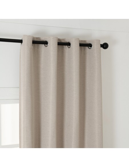 Beauty Home Ύφασμα κουρτίνας με το μέτρο Blackout jacquard σκίασης Glare Art 8444 Φ280 Μπεζ