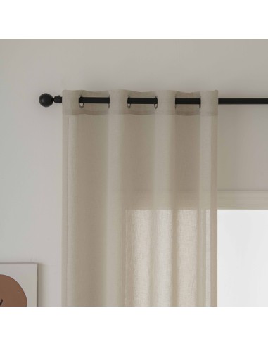 Beauty Home Κουρτίνα γάζα μονόχρωμη με 8 μεταλλικούς κρίκους Fit Art 8447 140x270 Μπεζ Beauty Home Κουρτίνα γάζα μονόχρωμη με 8 μεταλλικούς κρίκους Fit Art 8447 140x270 Μπεζ