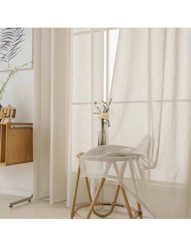 Beauty Home Κουρτίνα γάζα μονόχρωμη με 8 μεταλλικούς κρίκους Fit Art 8447 140x270 Μπεζ Beauty Home Κουρτίνα γάζα μονόχρωμη με 8 μεταλλικούς κρίκους Fit Art 8447 140x270 Μπεζ